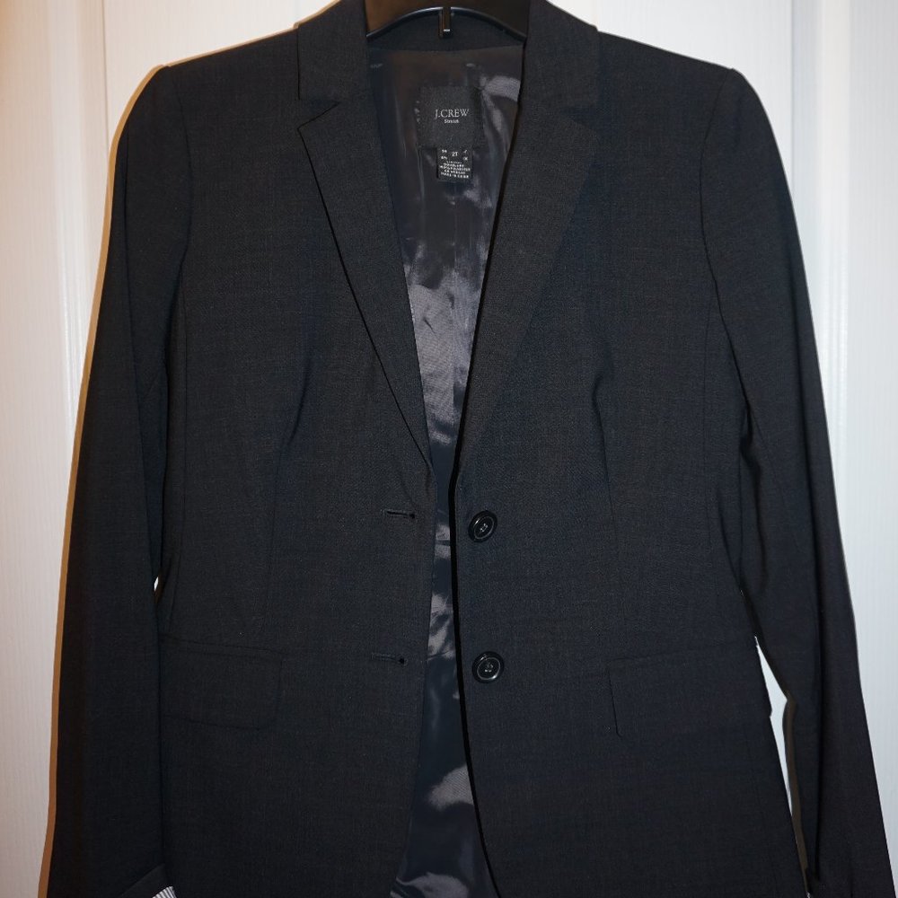 JCrew Suiting Blazer in Dark Heather Grey NWOT